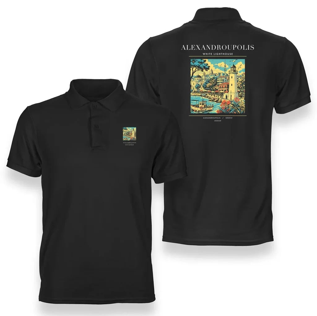 ALEXANDROUPOLIS - Poster - Double-Side Polo - Black