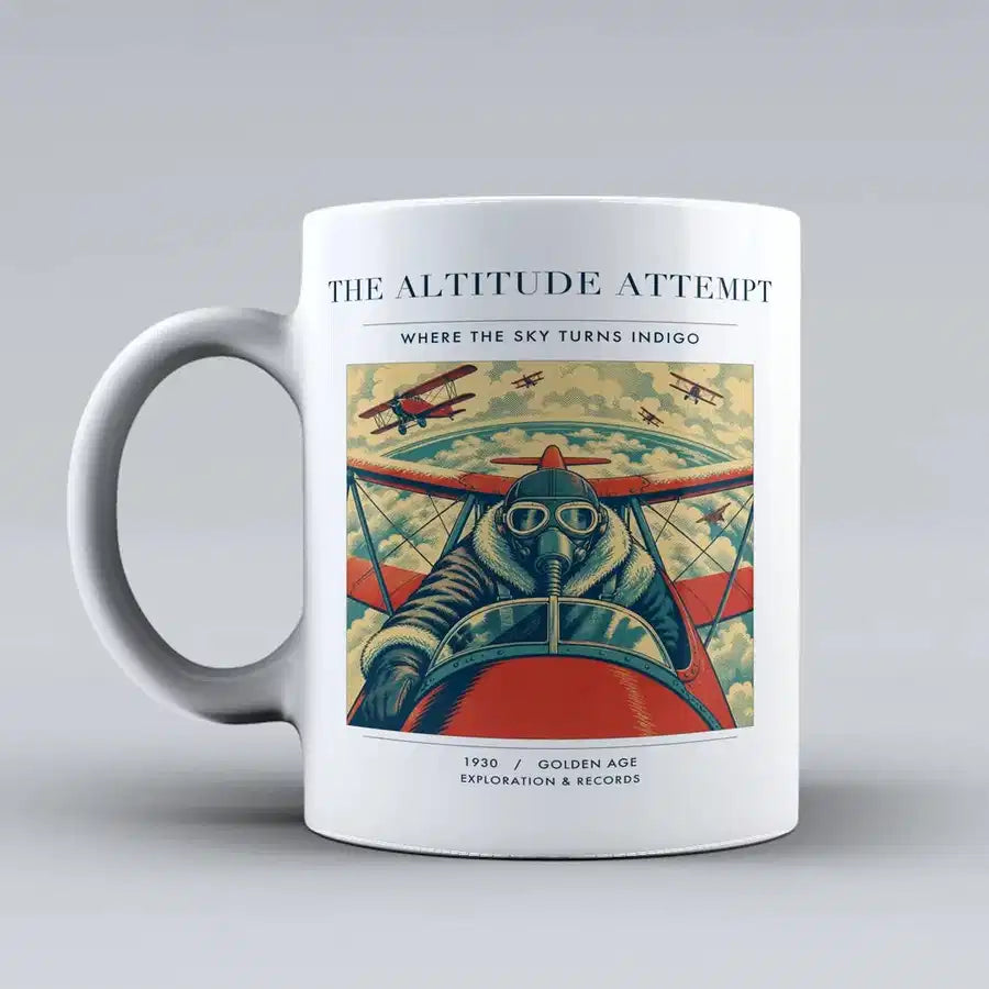 VINTAGE G4202 - The Altitude Attempt - Ceramic Mug design on white