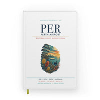 Thumbnail for Perth Airport (PER) design on white notebook