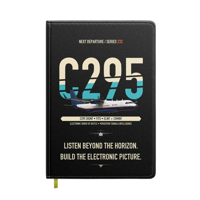 Airbus C295 SIGINT design on black notebook