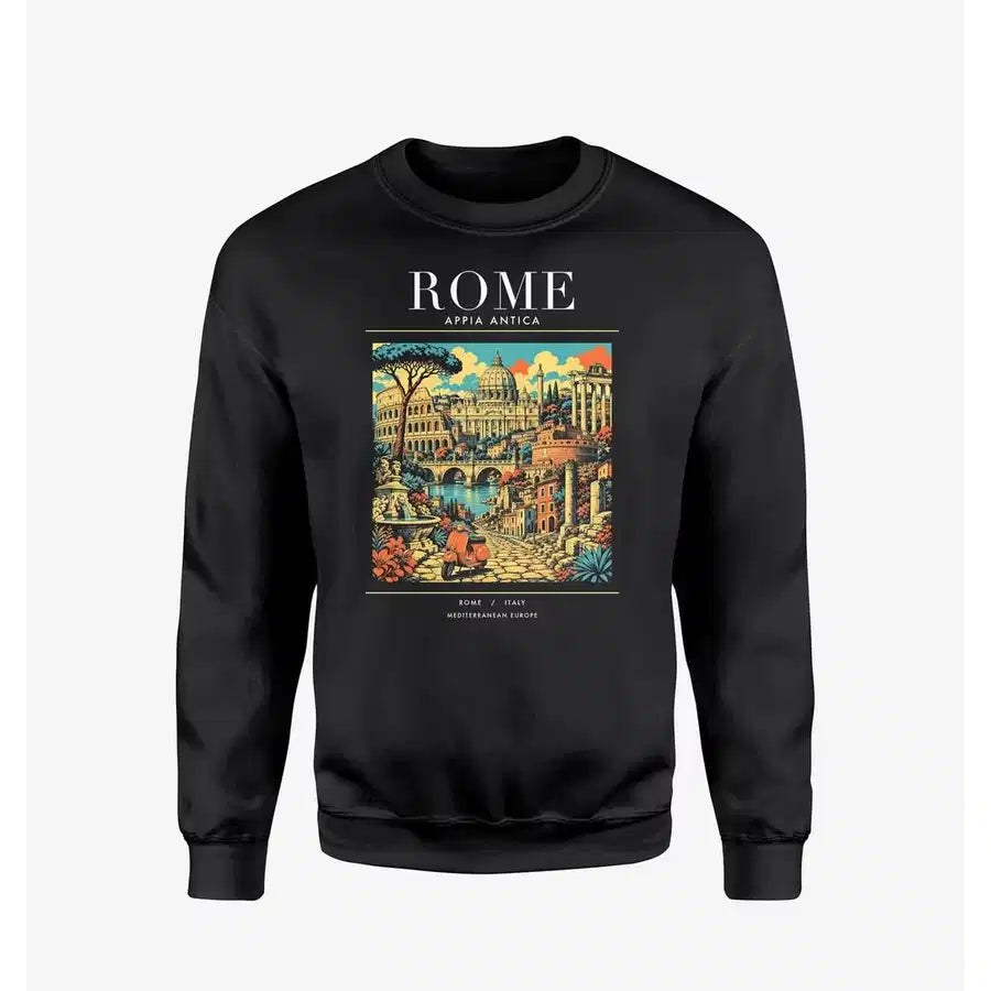 ROME - Poster - Sweatshirt - Black