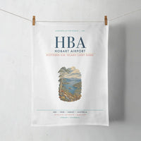 Thumbnail for Hobart Airport (HBA) design on white towel