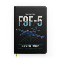 Thumbnail for F9F-5 Panther design on black notebook