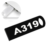 Thumbnail for Airbus A319 Flat Text aviation design on durable waterproof casing waterproof USB device.
