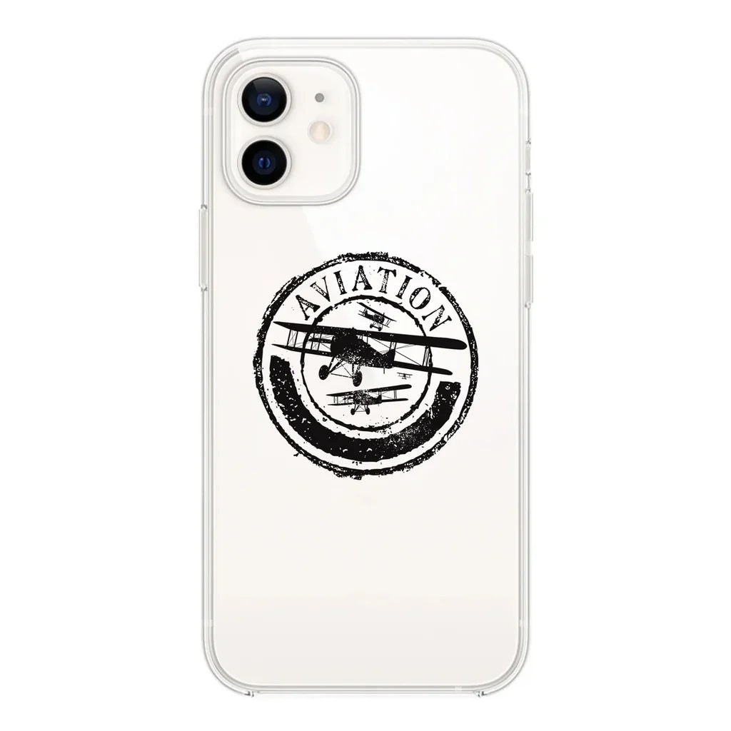 Aviation Lovers Transparent Silicone aviation design on transparent iPhone case for iPhone.