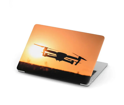 Amazing Drone in Sunset aviation print MacBook case, fits MacBook.