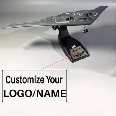 1/200 Scale US B-2 Spirit Stealth and Strategic Bomber Airplane Model aviation themed military aircraft model, diecast metal.