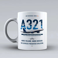 Thumbnail for A321P2F Mug design on white airbus