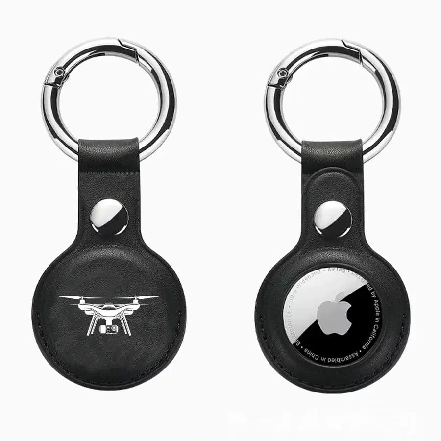 Drone Silhouette aviation print AirTag case, fits AirTag.