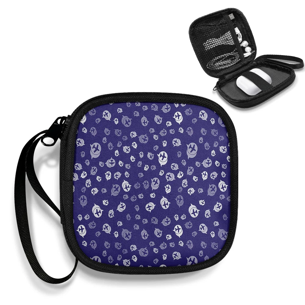Airplane Notification Theme Portable aviation portable headphone bag in padded polyester.