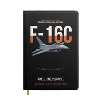 Thumbnail for F-16C Fighting Falcon Nine G One Purpose design on black notebook