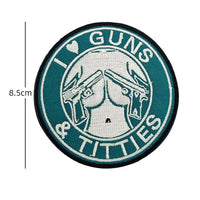 Thumbnail for Guns N Roses Music Iron (2) Embroidered aviation design patch in embroidered fabric.