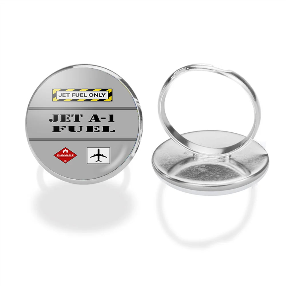 Jet Fuel Only aviation ring in stainless steel.
