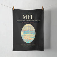 Thumbnail for Montpellier–Méditerranée Airport (MPL) design on black towel