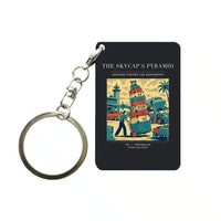 Thumbnail for VINTAGE G4379 - The Skycap's Pyramid - Designed Key Chain design on black