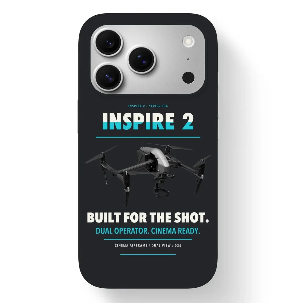 DJI Inspire 2 Case design on black iphone case