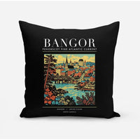 Thumbnail for BANGOR - Poster - Pillow - Black