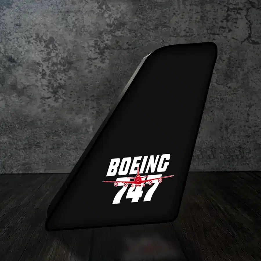 Amazing Boeing 747 Led Aircraft Tail aviation themed 3D aircraft tail lamp, premium acrylic with LED.