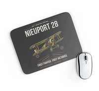 Thumbnail for Nieuport 28C.1 design on black rectangle mouse pad
