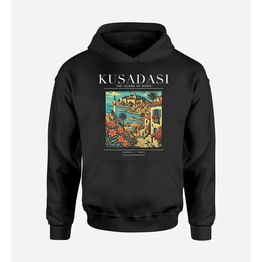 KUSADASI - Poster - Premium Hoodie - Black