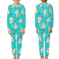 Thumbnail for Super Cool Paper Airplanes children pajamas - view 1