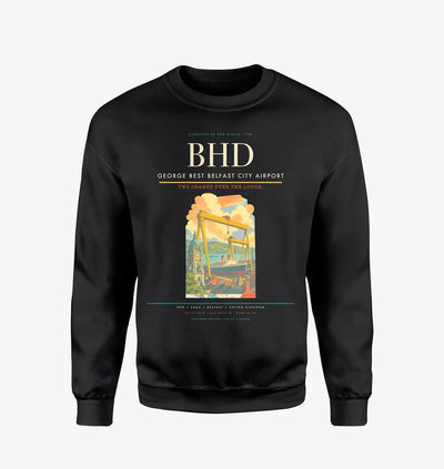 George Best Belfast City Airport BHD Sweatshirt - Black