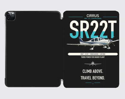 Cirrus SR22T design on black ipad tablet case