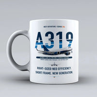 Thumbnail for A319neo Mug design on white airbus