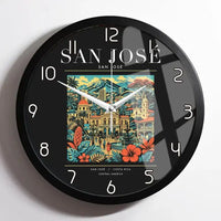 Thumbnail for SAN JOSÉ - Poster - Wall Clock Framed - Black