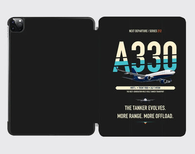 Airbus A330 MRTT+ design on black ipad tablet case