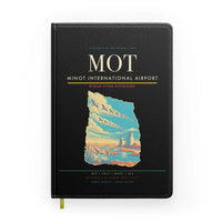 Thumbnail for Minot International Airport (MOT) design on black notebook