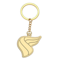 Thumbnail for Oman Airlines aviation hollow key chain in polished alloy.