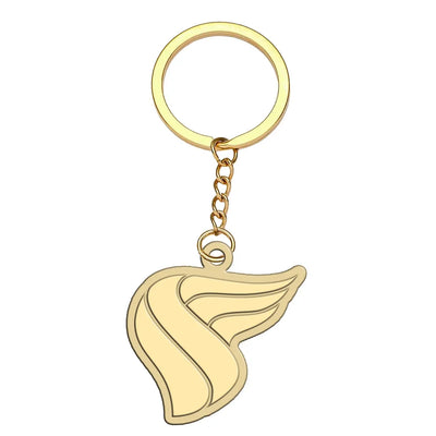 Oman Airlines aviation hollow key chain in polished alloy.