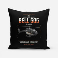 Thumbnail for Bell 505 Jet Ranger X design on black pillow