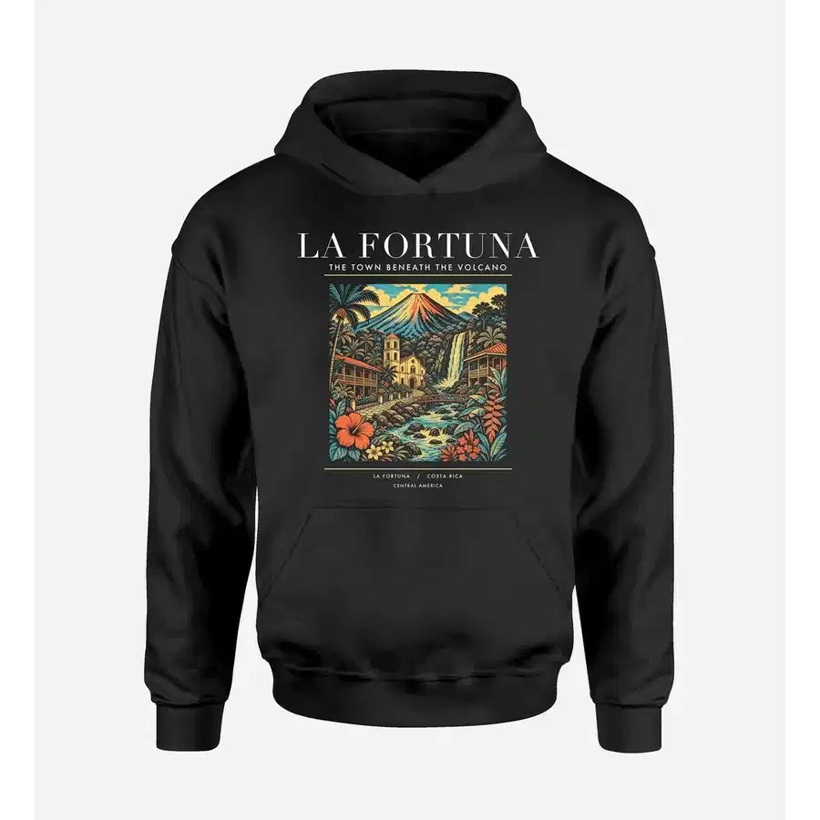 LA FORTUNA - Poster - Premium Hoodie - Black