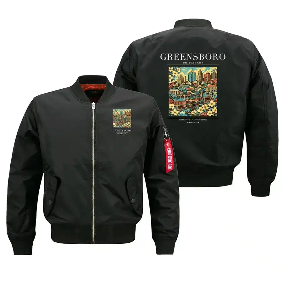 GREENSBORO - Poster - Bomber Jacket - Black