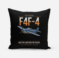 Thumbnail for F4F-4 Wildcat design on black pillow