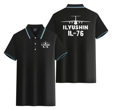 ILyushin IL-76 & Plane Stylish Polo T-Shirts (Double-Side) aviation design printed on soft cotton stylish double-side polo.