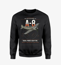 Thumbnail for Focke-Wulf Fw 190A-8 design on black sweatshirt