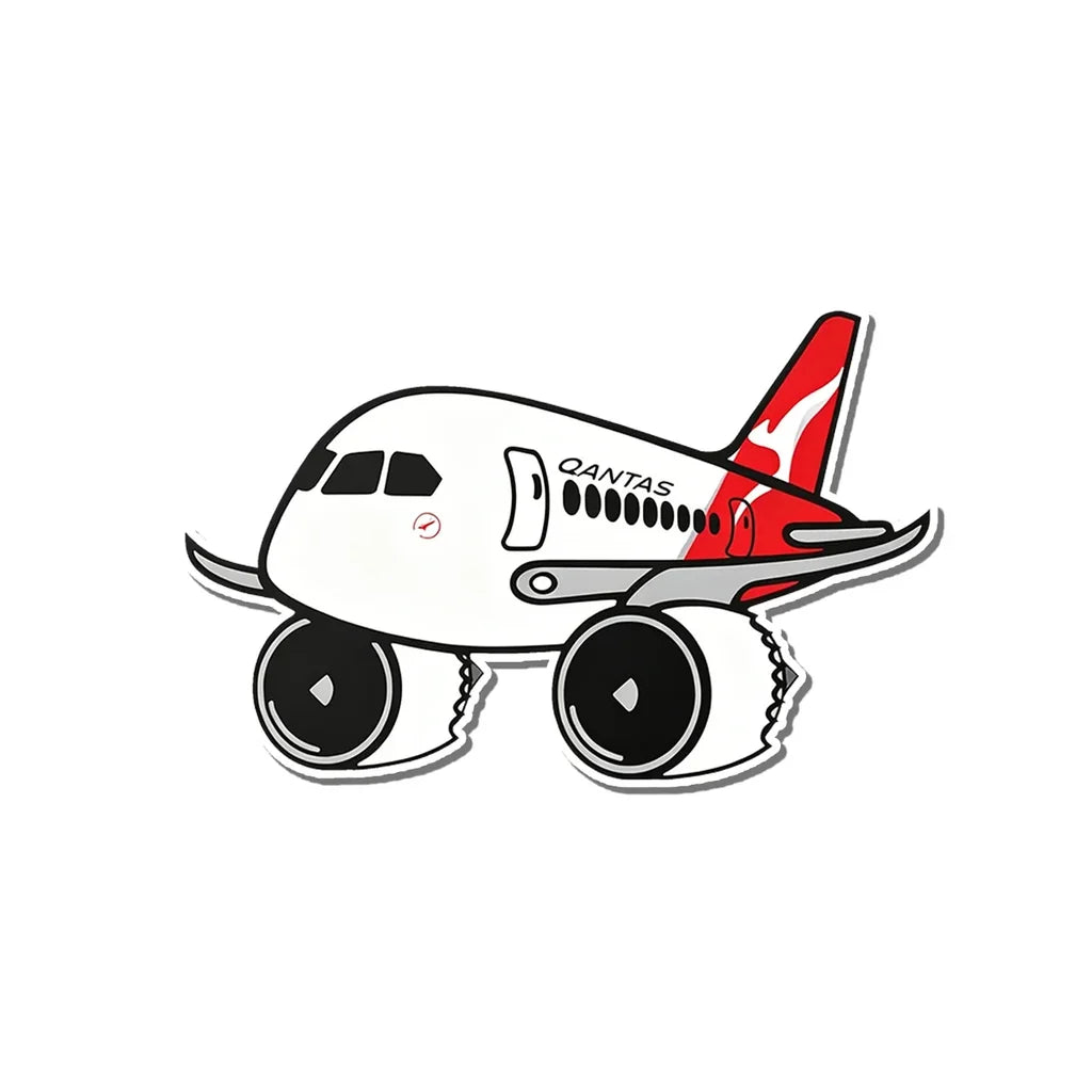 Qantas Boeing 787 aviation design airplane sticker in weather-resistant vinyl.