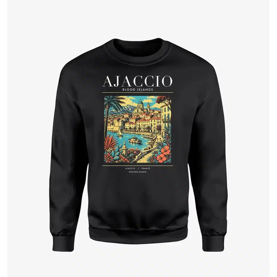 AJACCIO - Poster - Sweatshirt - Black