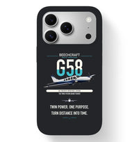 Thumbnail for Beechcraft Baron G58 design on black magsafe iphone case, for iPhone 17 Pro