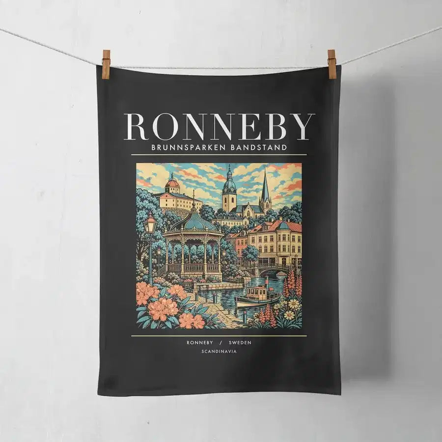 RONNEBY - Poster - Towel - Black