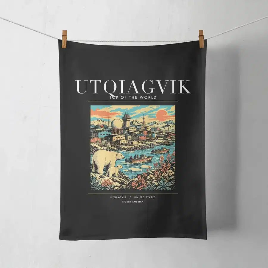 UTQIAGVIK - Poster - Towel - Black