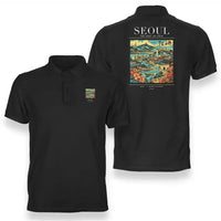 Thumbnail for SEOUL - Poster - Double-Side Polo - Black