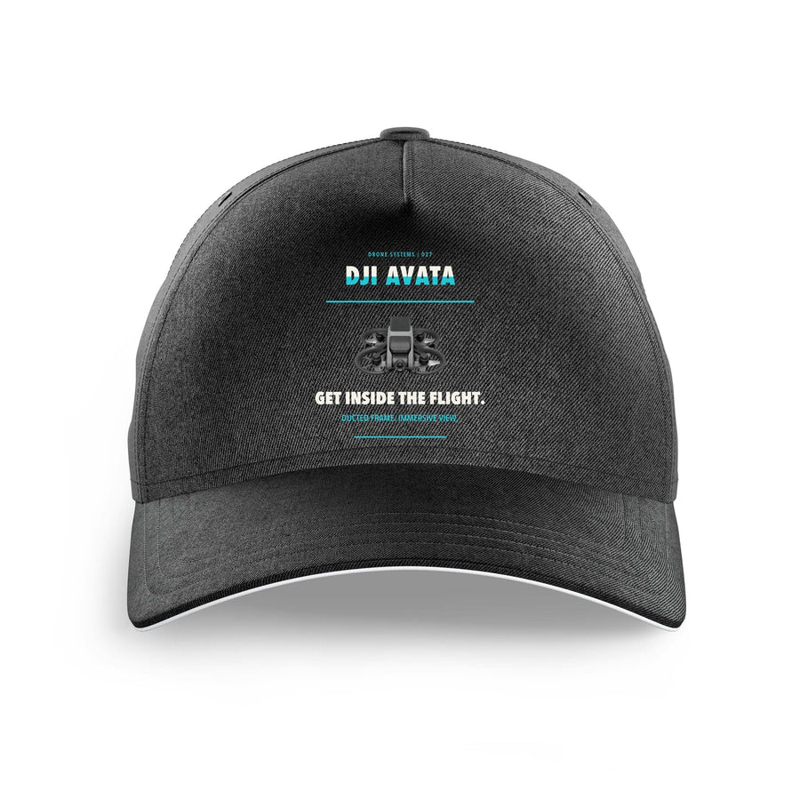 DJI Avata design on black printed hat