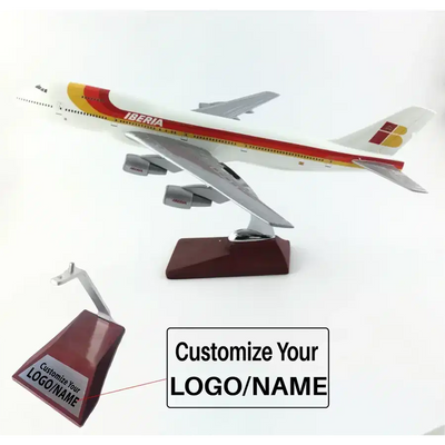 Iberia Spanish Airlines Boeing 747 Airplane Model (Handmade Special Edition 45CM) aviation themed special-edition big-scale model.