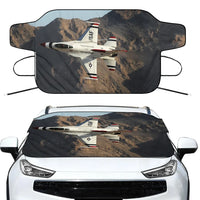 Thumbnail for Amazing Show by Fighter Jet 16 Car aviation design on car windshield cover.