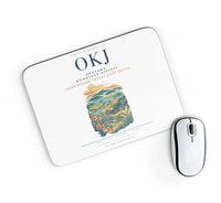 Thumbnail for Okayama Momotaro Airport (OKJ) design on white rectangle mouse pad