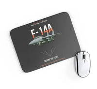 Thumbnail for F-14A Tomcat Defend The Fleet design on black rectangle mouse pad